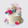 Торт фея с цветами на юбилей 10 лет №113923