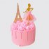 Розовый торт с девочкой в платье в Париже №113971