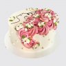 Торт для девочки с цветами и бабочками №113995