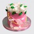 Торт на День Рождения 13 лет для девочки с цветами №113999