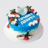 Праздничный торт привет декрет с ягодами №114085