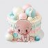 Детский торт для малыша с шарами из мастики №114109