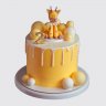 Праздничный торт для малыша с лисенком на воздушном шаре №114115
