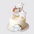 Белый торт на выписку из роддома для мальчика №114146