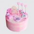 Классический торт на выписку для девочки с ребенком №114159