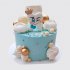 Классический торт с безе и шарами из мастики на первый зубик №114252