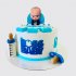 Белый торт на рождение ребенка Boss Baby №114282