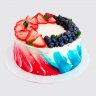 Торт с пинетками и шарами из мастики на гендер пати №114291