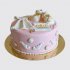 Торт с пинетками на крестины девочки №114323