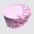 Розовый торт для девочки с бабочками на 4 месяца №114462