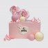 Розовый торт с безе ребенку на 6 месяцев №114490