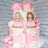 Торт для двойняшек девочек №114835