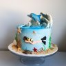 Торт с дельфином №118220