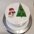 Торт на Новый год со снеговиком №121422