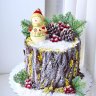 Торт на Новый год со снеговиком №121425