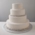 Свадебный торт с мастикой №126454
