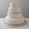 Свадебный торт с мастикой №126453