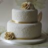 Свадебный торт с мастикой №126456