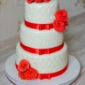 Свадебный торт с мастикой №126455