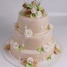 Свадебный торт с мастикой №126468