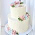 Свадебный торт без мастики №126472