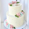 Свадебный торт без мастики №126473