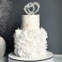 Свадебный торт без мастики №126474