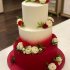 Свадебный торт велюровый №126495