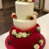 Свадебный торт велюровый №126494