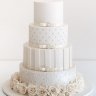 Свадебный торт с бантом №126578