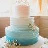 Свадебный торт градиент №126610