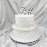 Свадебный торт с жемчугом №126618