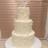 Свадебный торт с жемчугом №126621