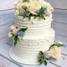 Свадебный торт с жемчугом №126625
