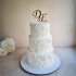 Свадебный торт с инициалами №126636