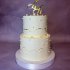 Свадебный торт с инициалами №126645