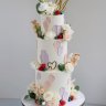 Свадебный торт с инициалами №126647