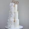 Свадебный торт с инициалами №126648