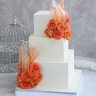 Квадратный свадебный торт №126656