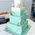 Квадратный свадебный торт №126656