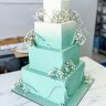 Квадратный свадебный торт №126655
