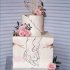 Квадратный свадебный торт №126659