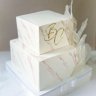 Квадратный свадебный торт №126660