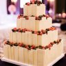 Квадратный свадебный торт №126668