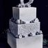 Квадратный свадебный торт №126671