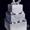 Квадратный свадебный торт №126670