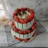 Свадебный торт с клубникой №126675