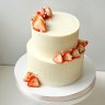 Свадебный торт с клубникой №126680
