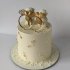 Свадебный торт с кольцами №126694