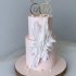 Свадебный торт с кольцами №126702